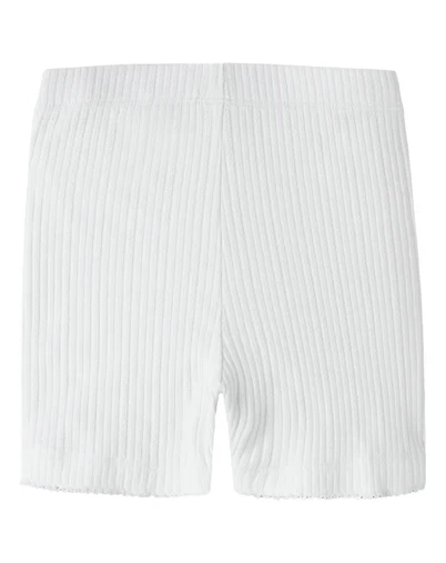Name It - NMFJudy Slim Biker Shorts - Bright White